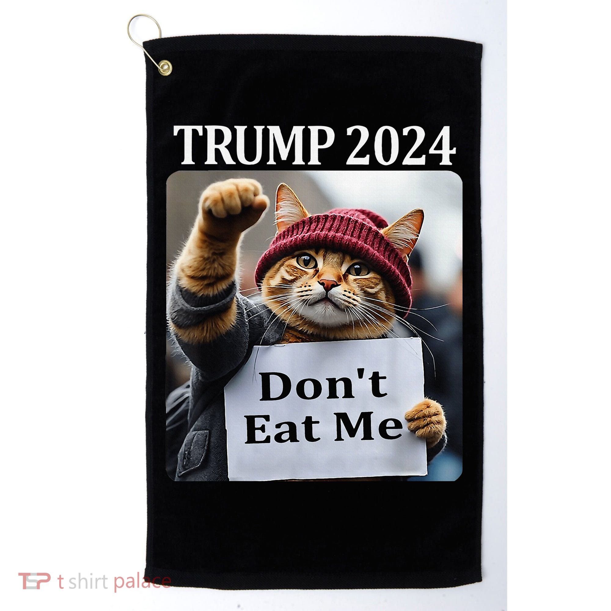 DonT Eat Me Cats For Trump 2024 Golf Towel