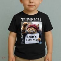 DonT Eat Me Cats For Trump 2024 Toddler T-Shirt thumb 2