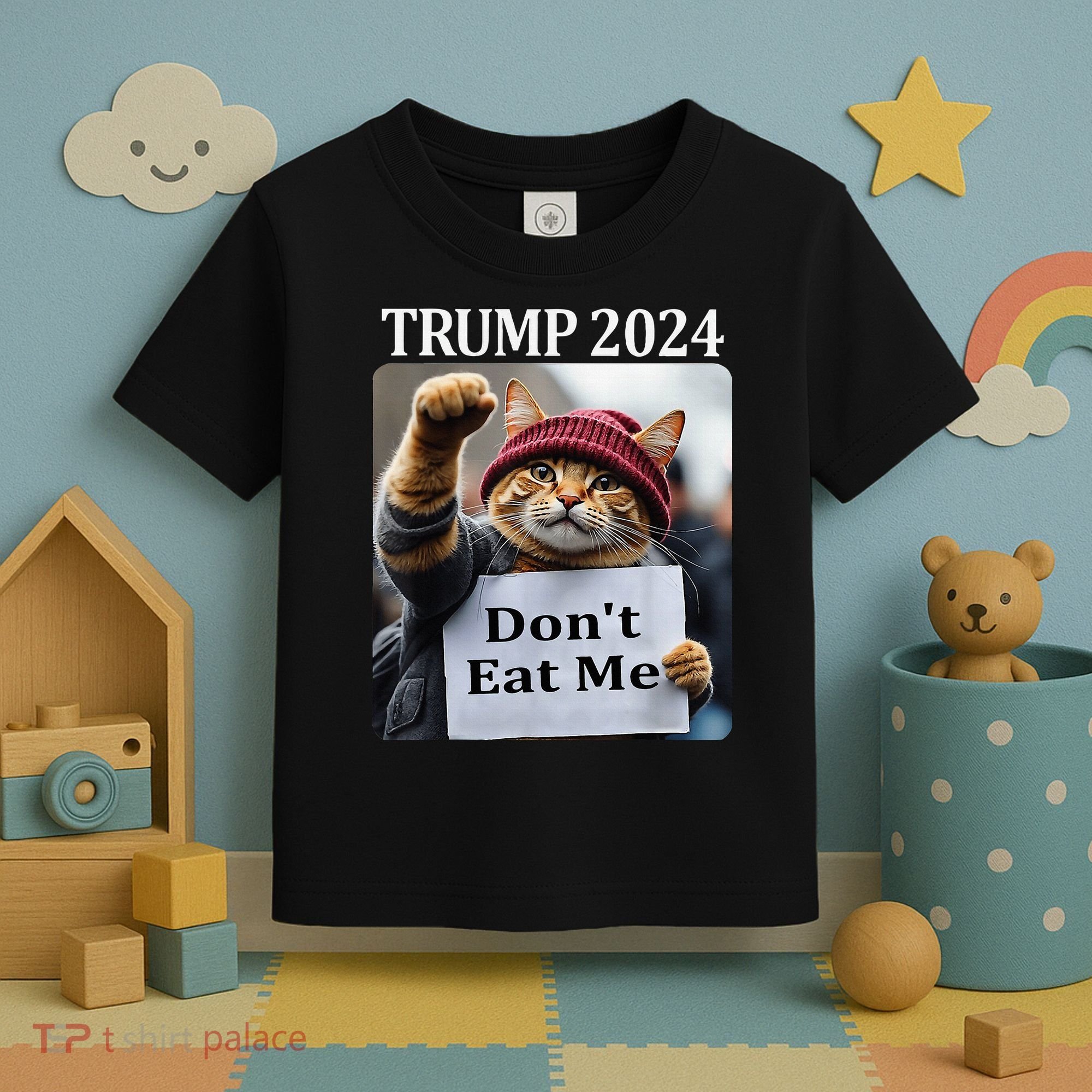 DonT Eat Me Cats For Trump 2024 Toddler T-Shirt