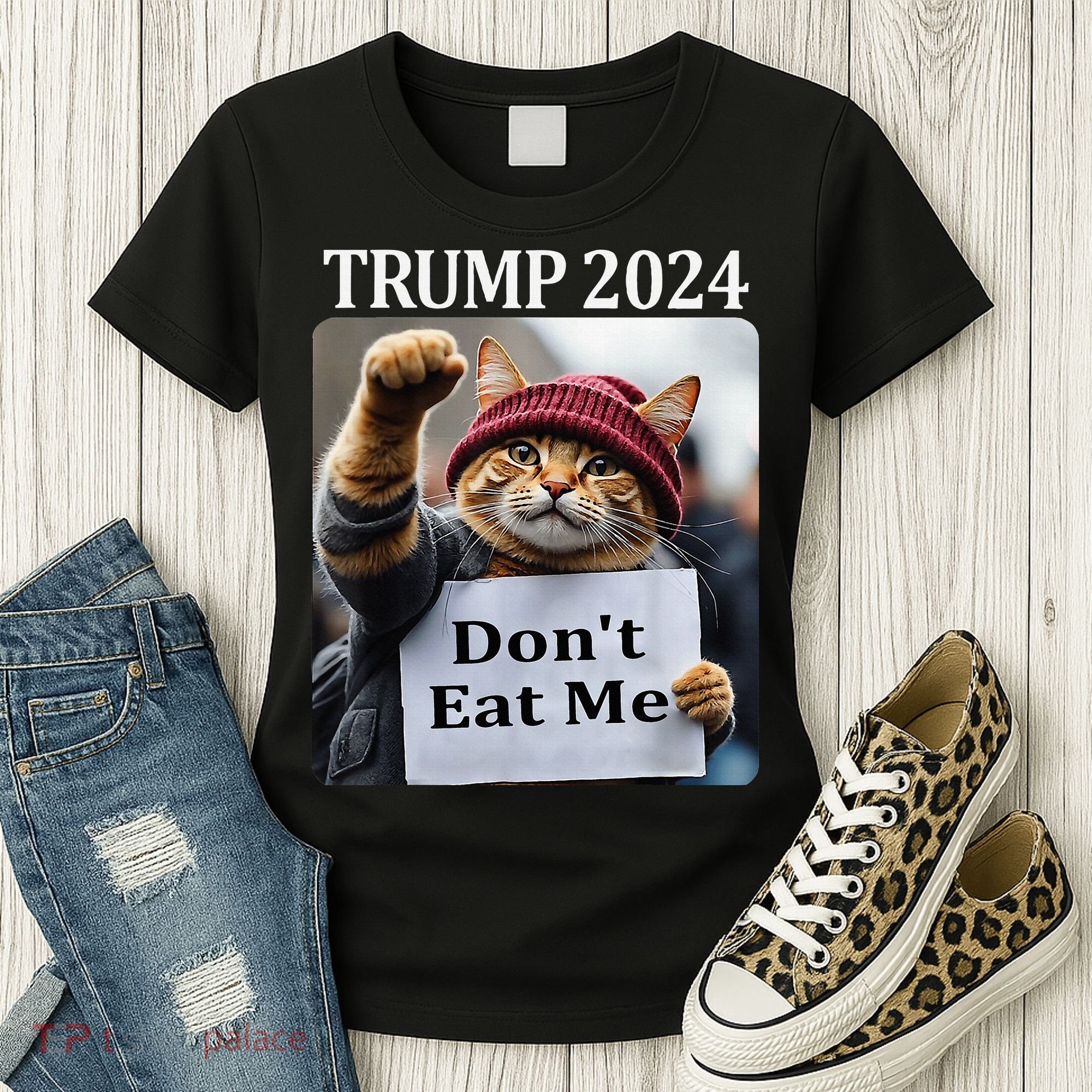 DonT Eat Me Cats For Trump 2024 Women's T-Shirt