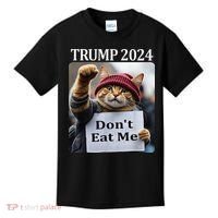 DonT Eat Me Cats For Trump 2024 Kids T-Shirt thumb 0