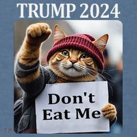 DonT Eat Me Cats For Trump 2024 Comfort Colors Garment-Dyed Hooded Sweatshirt thumb 2