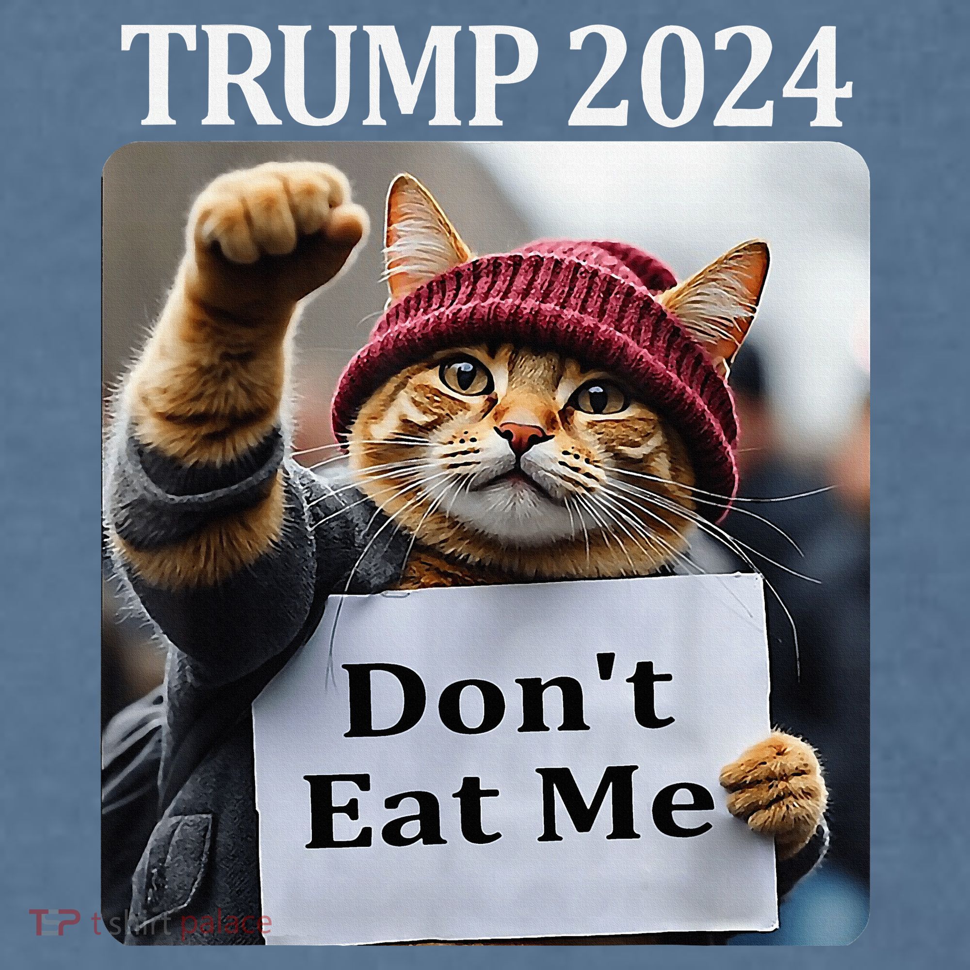 DonT Eat Me Cats For Trump 2024 Comfort Colors Garment-Dyed Hooded Sweatshirt