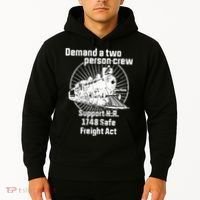 Demand A Two Person Crew Trains Hoodie thumb 2
