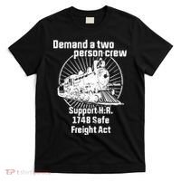 Demand A Two Person Crew Trains T-Shirt thumb 0