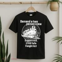 Demand A Two Person Crew Trains T-Shirt thumb 2