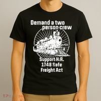 Demand A Two Person Crew Trains T-Shirt thumb 3