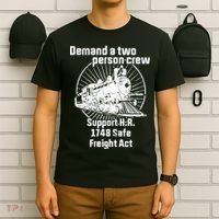 Demand A Two Person Crew Trains T-Shirt thumb 6