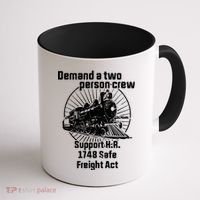 Demand A Two Person Crew Trains Coffee Mug thumb 1