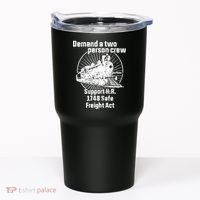 Demand A Two Person Crew Trains Tumbler thumb 0