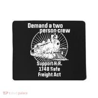 Demand A Two Person Crew Trains Mousepad thumb 0