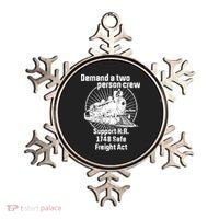 Demand A Two Person Crew Trains Ornament thumb 0