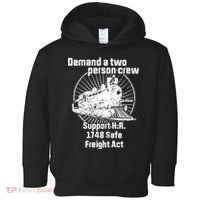 Demand A Two Person Crew Trains Toddler Hoodie thumb 0