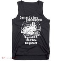 Demand A Two Person Crew Trains Tank Top thumb 0