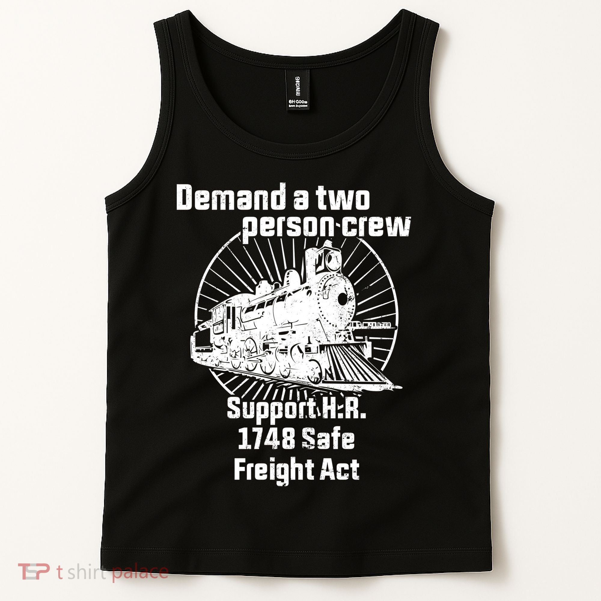 Demand A Two Person Crew Trains Tank Top