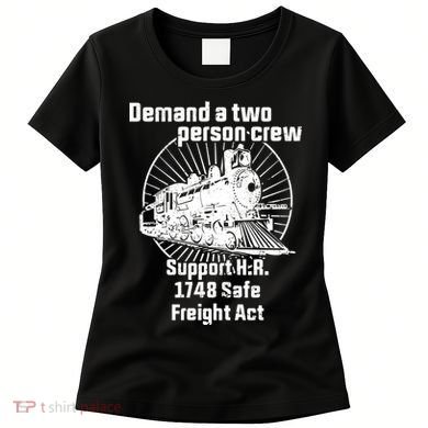 Demand A Two Person Crew Trains Women's T-Shirt
