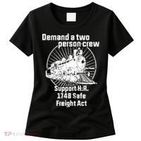 Demand A Two Person Crew Trains Women's T-Shirt thumb 0