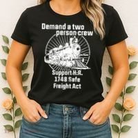 Demand A Two Person Crew Trains Women's T-Shirt thumb 2
