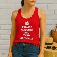 Demand Evidence And Think Critically Women's Tank Top thumb 2