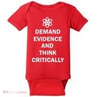 Demand Evidence And Think Critically Baby Bodysuit thumb 0