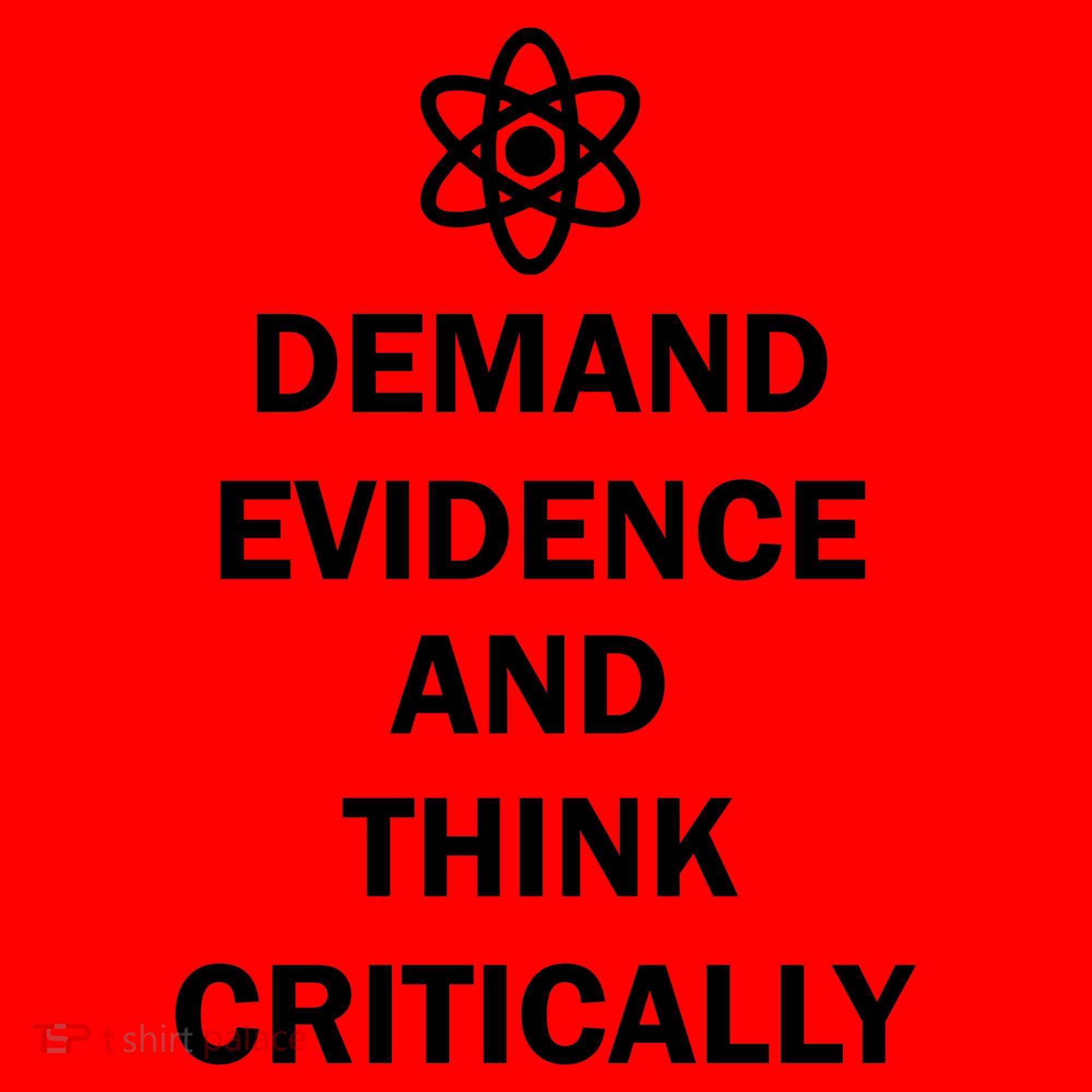 Demand Evidence And Think Critically Santa Hat