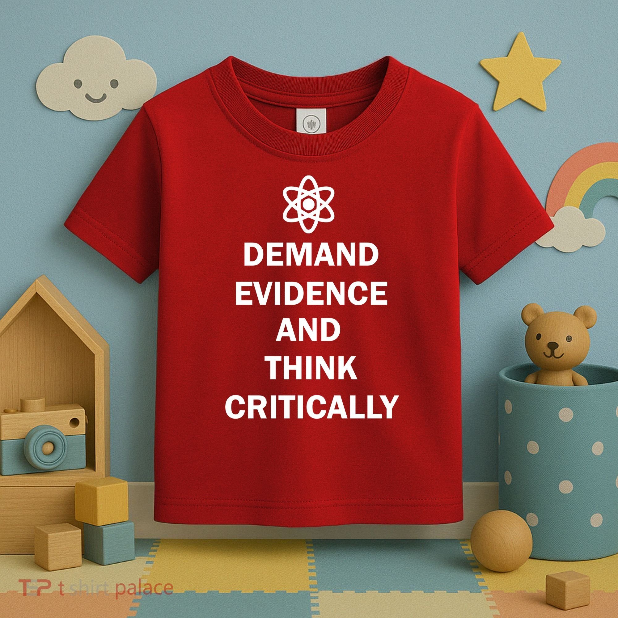Demand Evidence And Think Critically Toddler T-Shirt