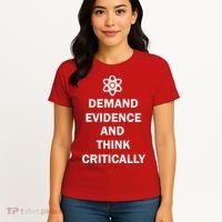 Demand Evidence And Think Critically Women's T-Shirt thumb 4