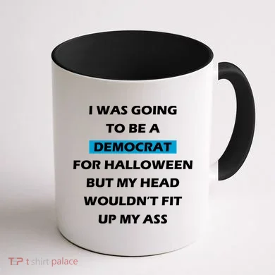 Democrat For Halloween Coffee Mug back