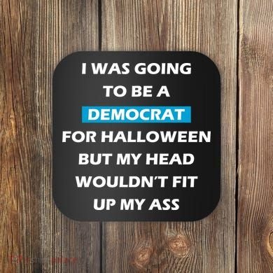 Democrat For Halloween Coaster