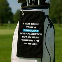 Democrat For Halloween Golf Towel thumb 2