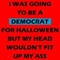 Democrat For Halloween Santa Hat thumb 1