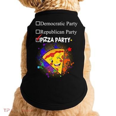 Democratic Republican Pizza Party Doggie Tank