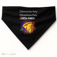 Democratic Republican Pizza Party USA-Made Doggie Bandana thumb 0