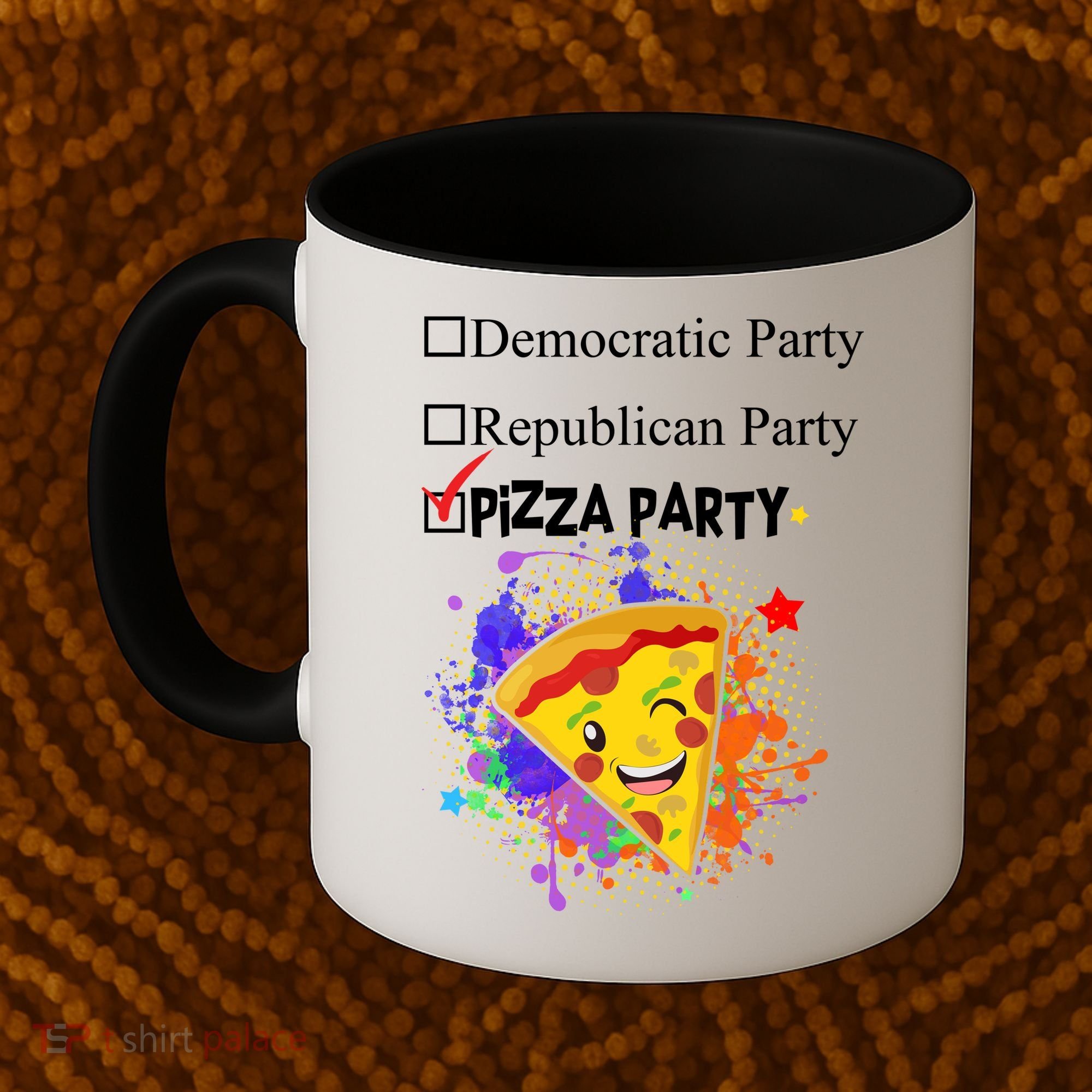 Democratic Republican Pizza Party Coffee Mug
