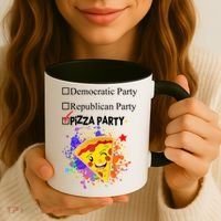 Democratic Republican Pizza Party Coffee Mug thumb 3
