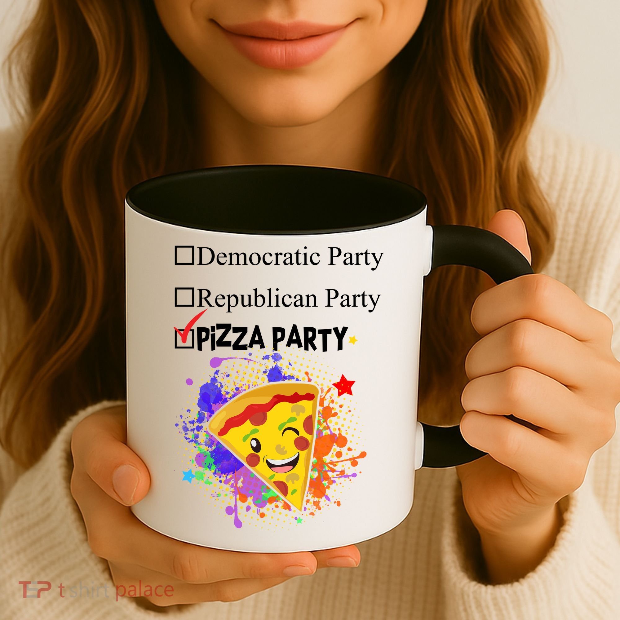 Democratic Republican Pizza Party Coffee Mug