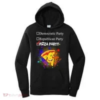 Democratic Republican Pizza Party Women's Hoodie thumb 0