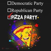 Democratic Republican Pizza Party Women's Hoodie thumb 2