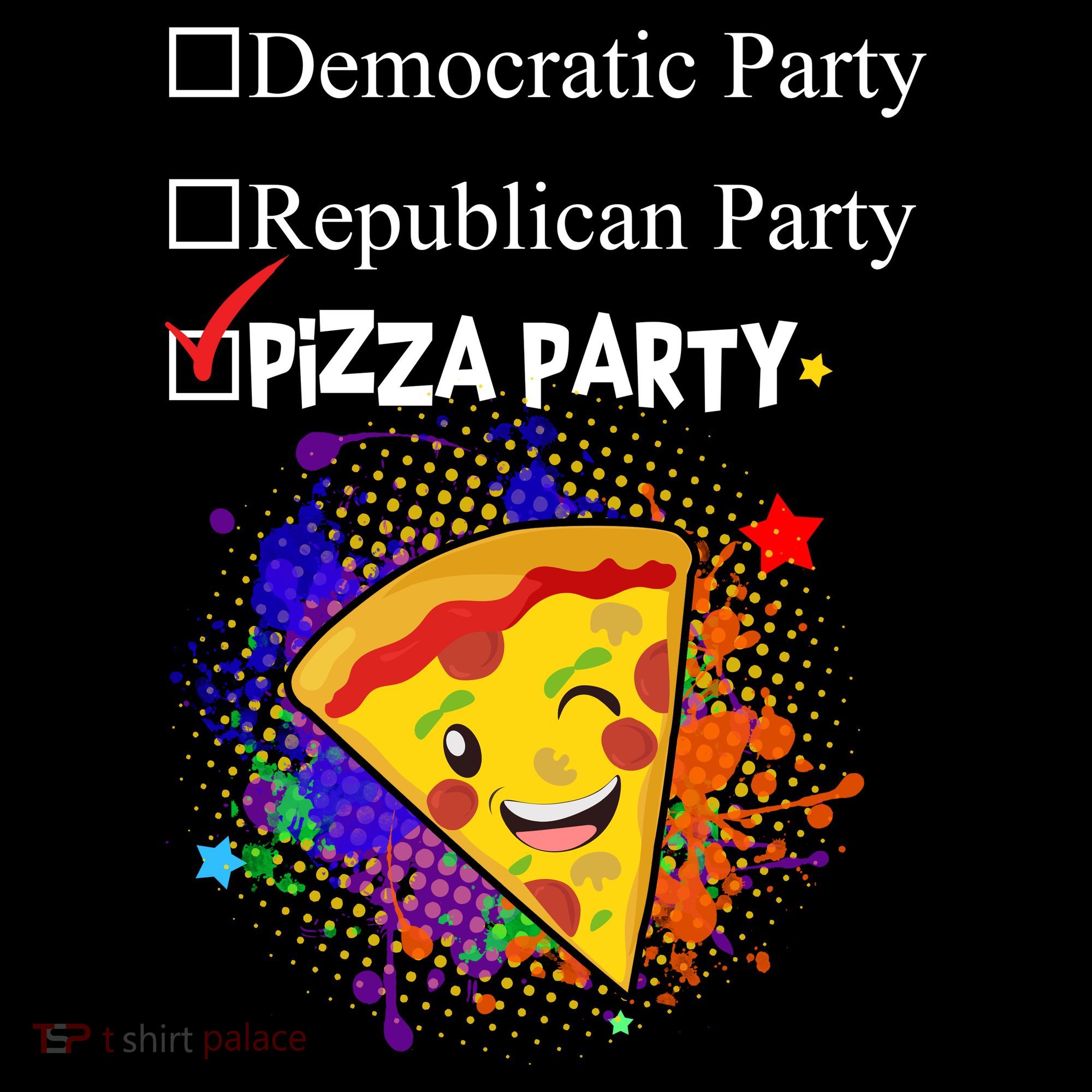 Democratic Republican Pizza Party Women's Hoodie
