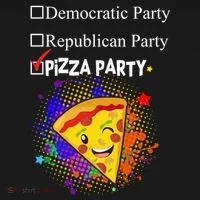 Democratic Republican Pizza Party Women's Hoodie thumb 2