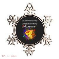 Democratic Republican Pizza Party Ornament thumb 0