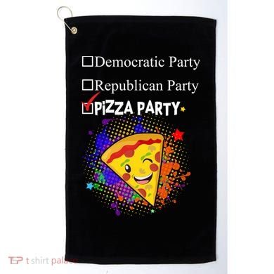 Democratic Republican Pizza Party Golf Towel