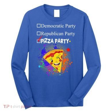 Democratic Republican Pizza Party Long Sleeve Shirt