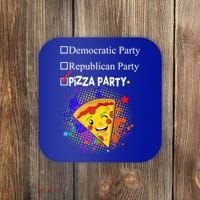 Democratic Republican Pizza Party Coaster thumb 0