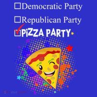 Democratic Republican Pizza Party Coaster thumb 2