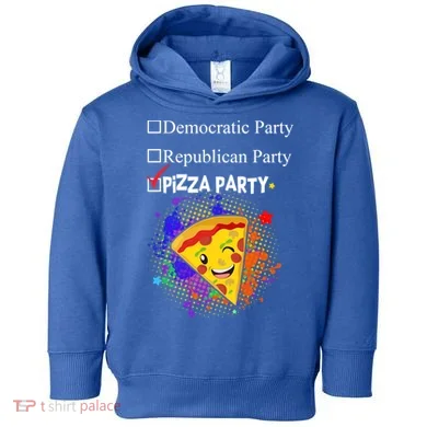 Democratic Republican Pizza Party Toddler Hoodie