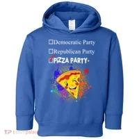 Democratic Republican Pizza Party Toddler Hoodie thumb 0