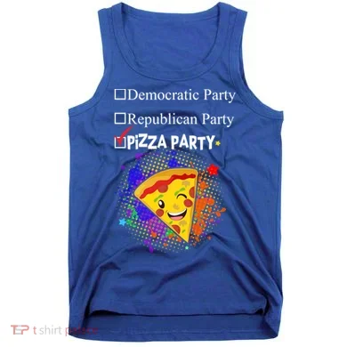 Democratic Republican Pizza Party Tank Top
