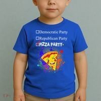 Democratic Republican Pizza Party Toddler T-Shirt thumb 2