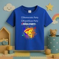 Democratic Republican Pizza Party Toddler T-Shirt thumb 3